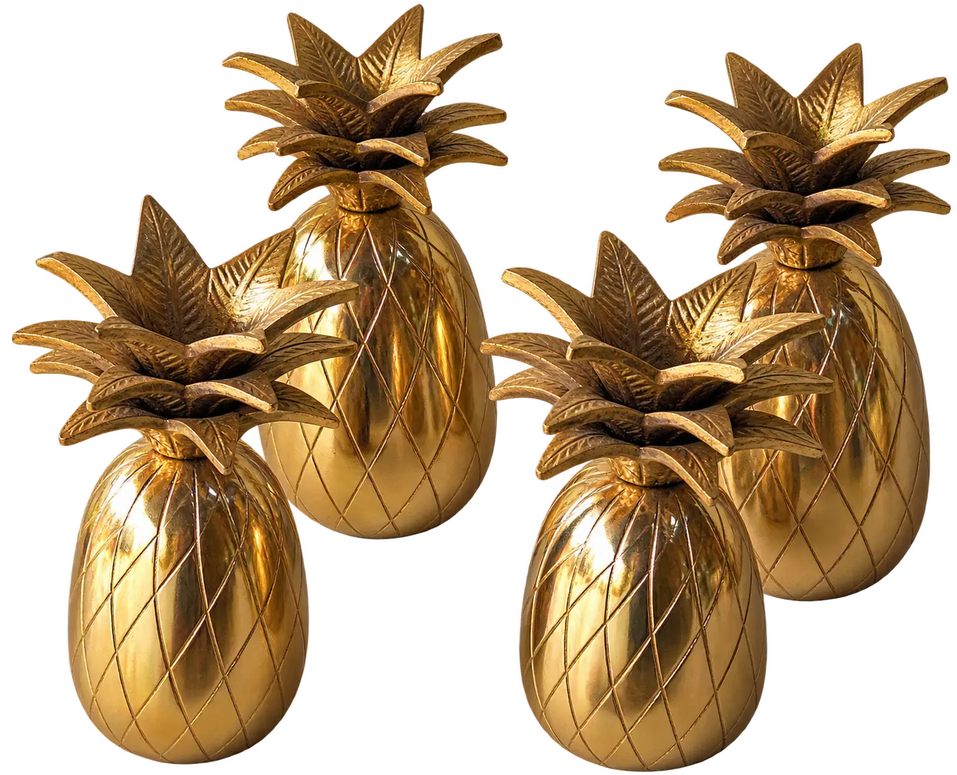 Golden Pineapple Decorative Set